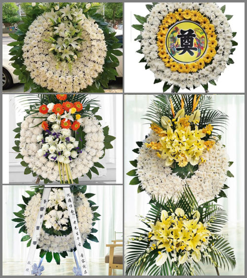 广东广州市海珠区海幢街道花圈速递